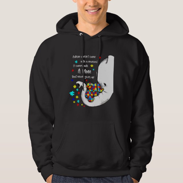 Doesn Come With A Manual Autism Awareness Month Hoodie (Front)
