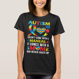 Doesn t Come With A Manual Women Autism Awareness  T-Shirt