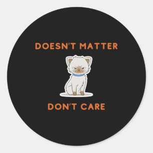 Doesn't classic round sticker