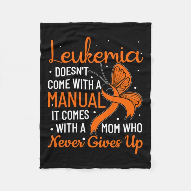 Doesn't Come With A Manual Leukaemia  Fleece Blanket (Front)
