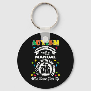 Doesnt Come With A Manual Puzzle Cool Autism Aware Key Ring