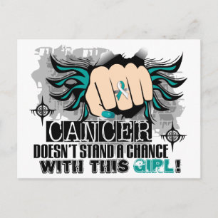 Doesn't Stand A Chance Cervical Cancer Postcard