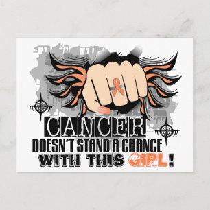 Doesn't Stand A Chance Endometrial Cancer Postcard