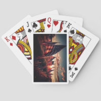 DOF - Flags at night Poker Cards