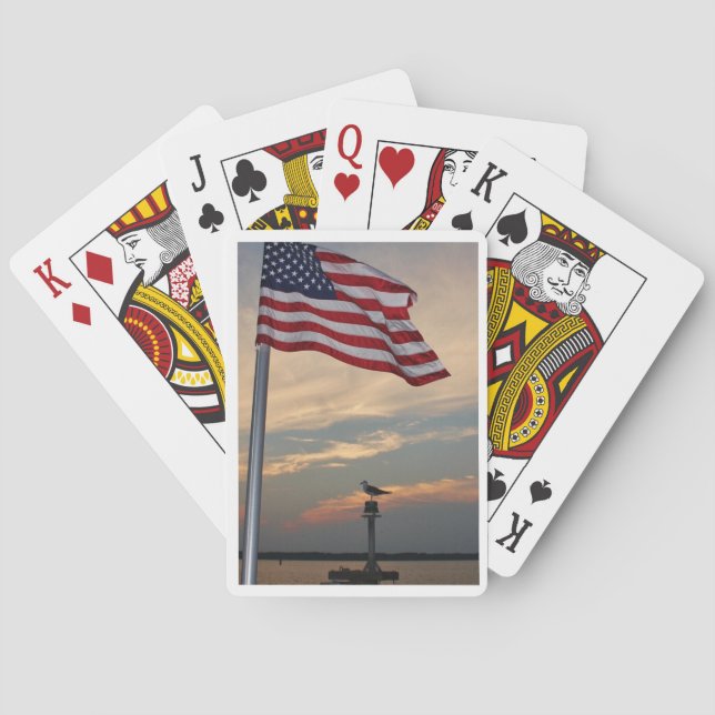 DOF - Seagull and Flag Poker Cards (Back)