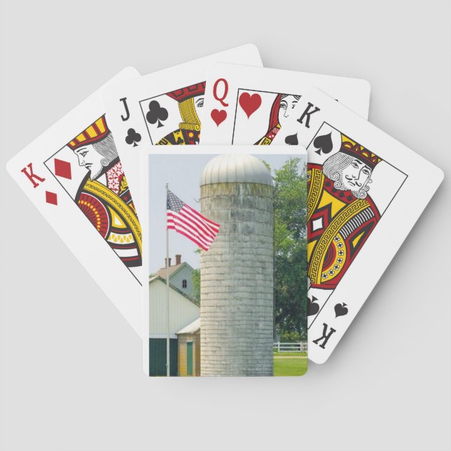 DOF - Silo with Flag Poker Cards (Back)