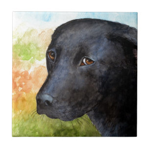 Dog 115 Black Labrador Tile