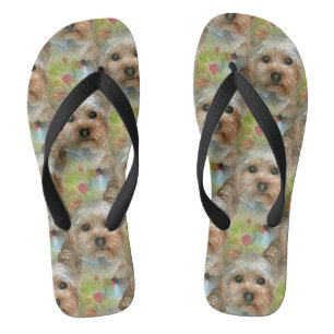 Dog 117 Yorkie Flip Flops