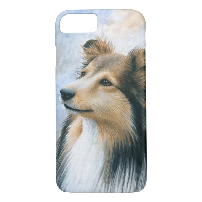 Dog 122 Sheltie Collie Case for iPhone 7 (Back)