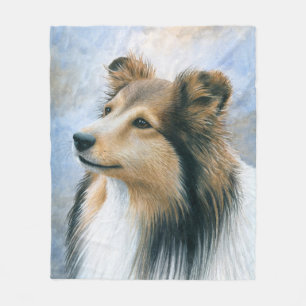 Dog 122 Sheltie Collie Fleece Blanket
