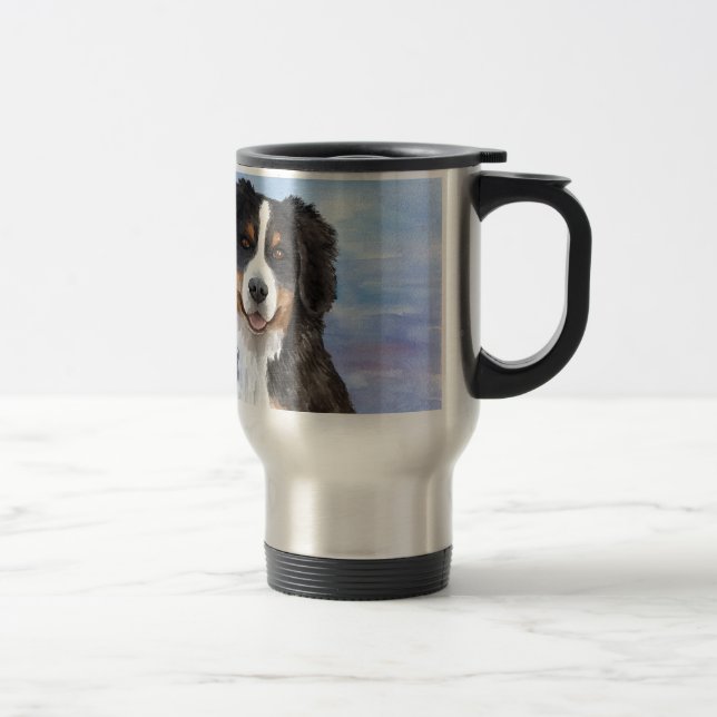 Dog 125 Bernese Mountain Travel Mug (Right)