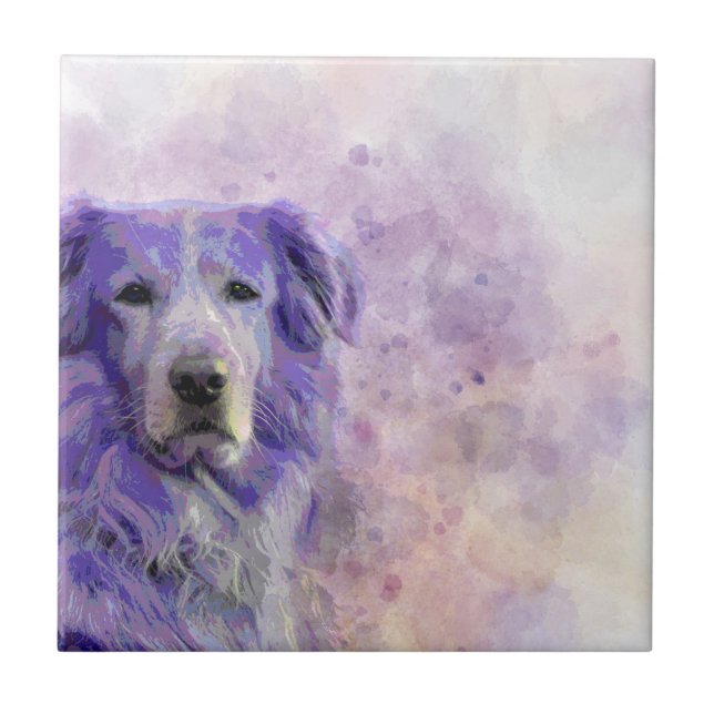 Dog 140 Golden Retriever Tile (Front)