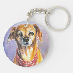 Dog 2 key ring