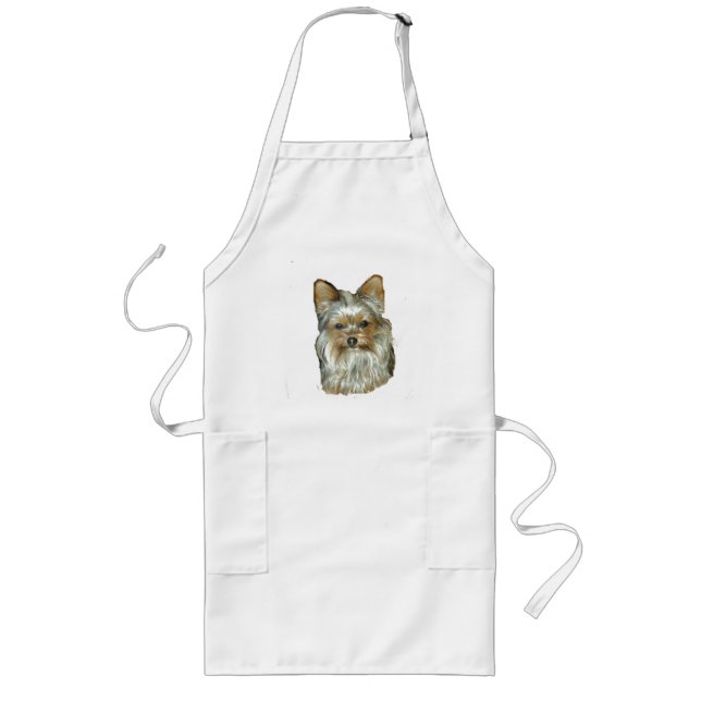 Dog 4B,Yorkshire Terrier,Apron Long Apron (Front)