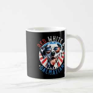 Dog 4th Of July Red White And Dal Lovers Coffee Mug