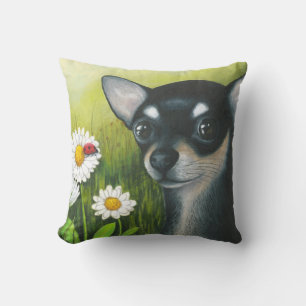 Dog 79 black Chihuahua Pillow case