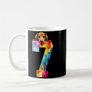 Dog 7 Years Dachshund Birthday Coffee Mug