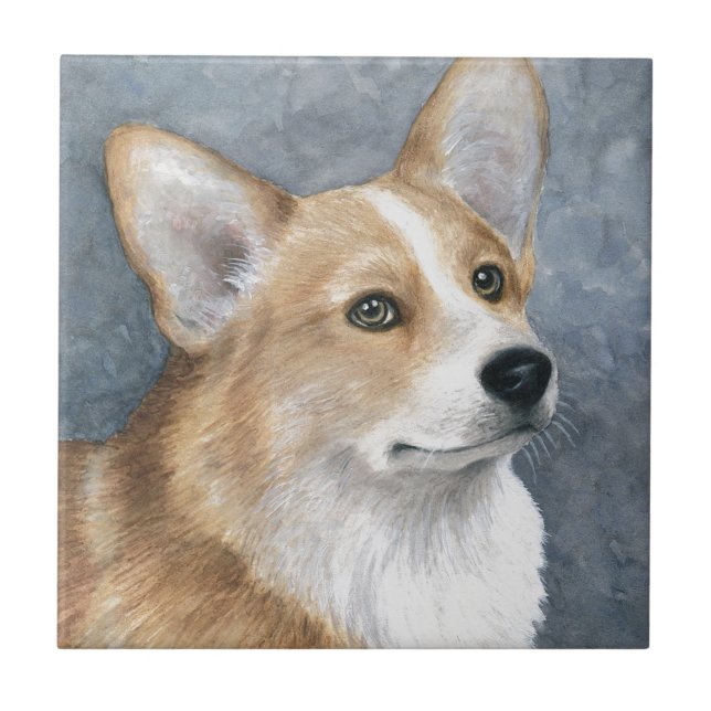 Dog 89 Corgi Tile (Front)