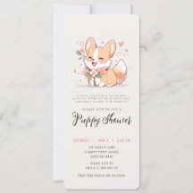 dog adoption party corgi puppy shower