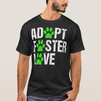 Dog Adoption Rescue Dogs Adopt Cat Shelter Paw T-Shirt
