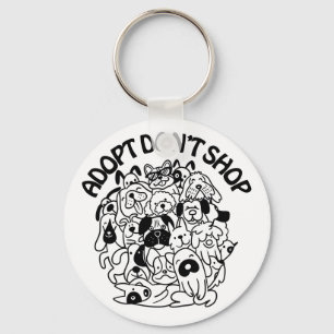 Dog Adoption Rescue Keychain