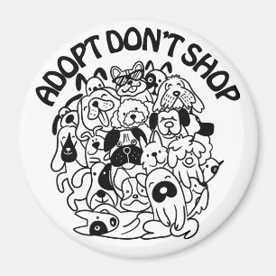 Dog Adoption Rescue Magnet