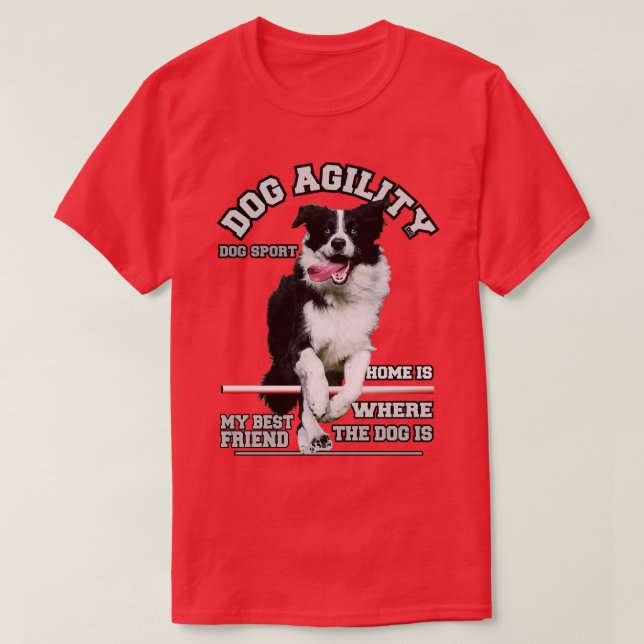 DOG AGILITY Dog Sport T-Shirt (Design Front)