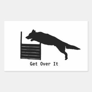 Dog Agility Rectangular Sticker