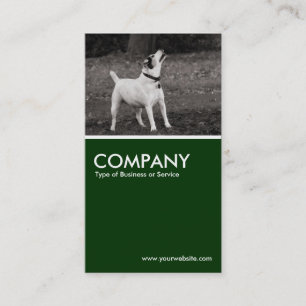 Dog Agog - Dark Green Business Card