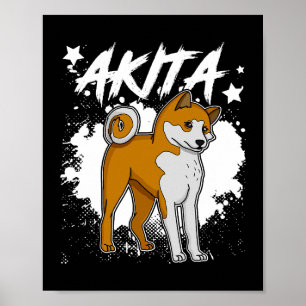 Dog Akita mum dog sayings breeder 33 Poster