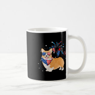 Dog American Usa Flag 4th Of July Men Women Lover Coffee Mug