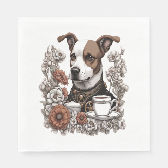 dog anc coffee napkin (Front)