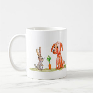 Dog and Bunny Easter Coffee Mug