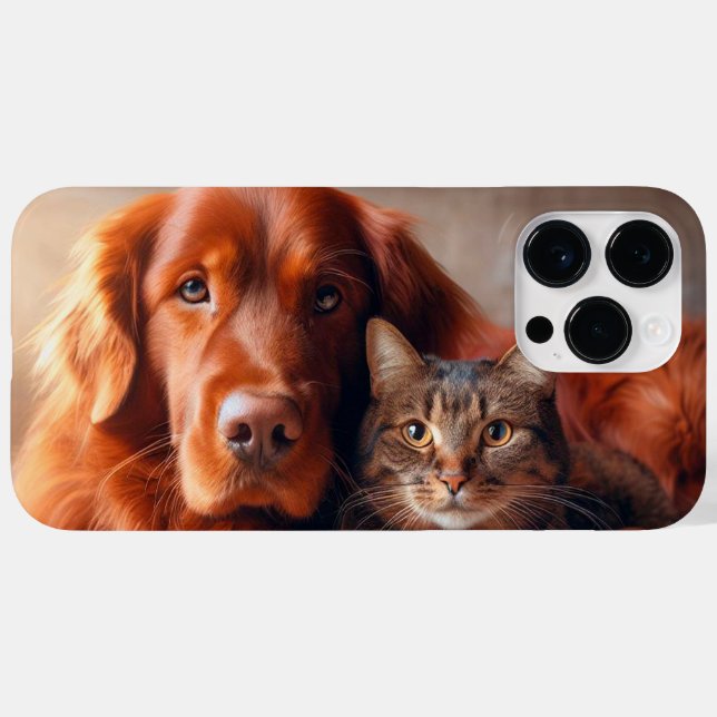Dog and cat Case-Mate iPhone case (Back (Horizontal))