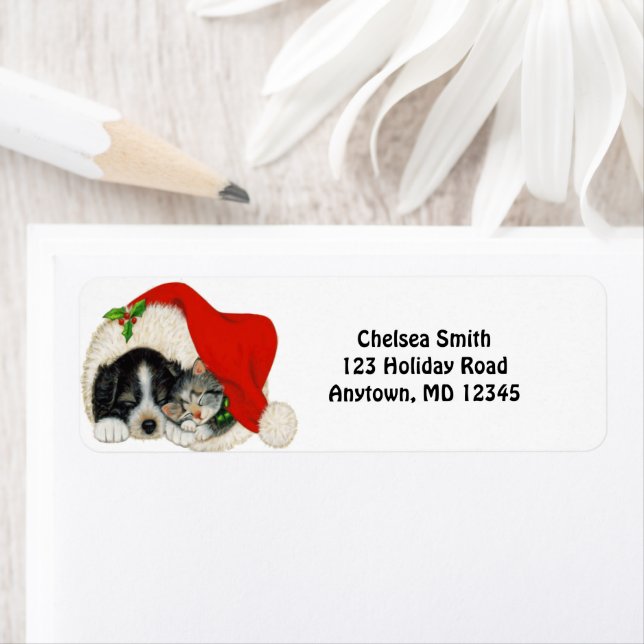 Dog and Cat Christmas Hat Custom Holiday Animals (Insitu)