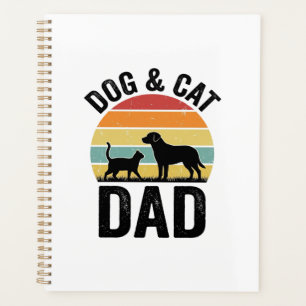 Dog and Cat Dad Vintage Pet Lover Shirt Design_1 Planner