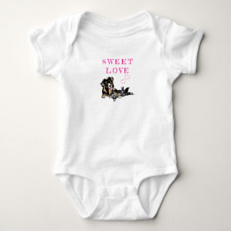dog and cat for babies to make them love animals baby bodysuit