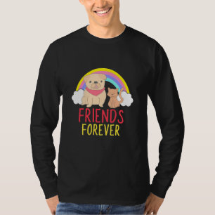 Dog And Cat Friends Forever T-Shirt