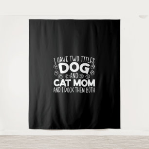 Dog And Cat Mum Mothers Day Best Mum Ever Animal Tapestry
