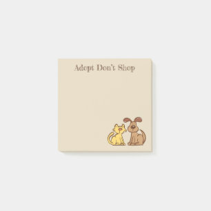 Dog and Cat Post-It Notes