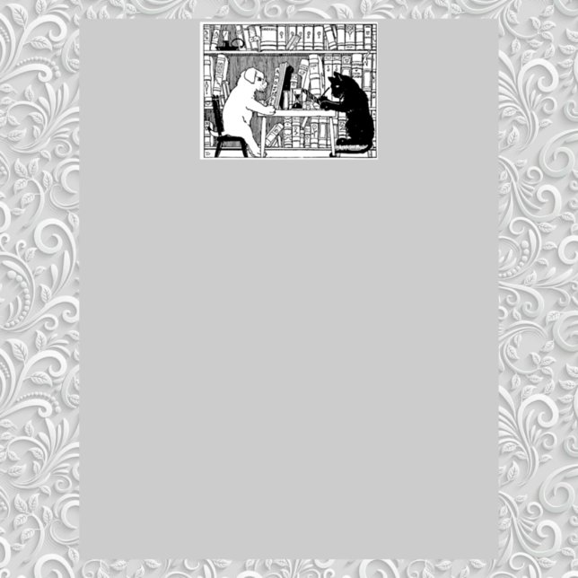 Dog and Cat Reading in the library (Creator Uploaded)