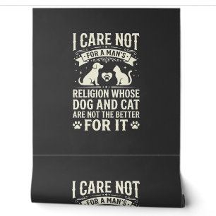 Dog and Cat Religion Quote Wallpaper