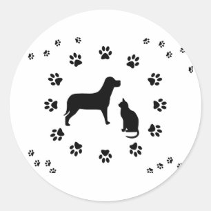 Dog and Cat Sticker