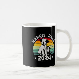 Dog And Cat Vintage Kamala Harris Tim W 2024 Elect Coffee Mug