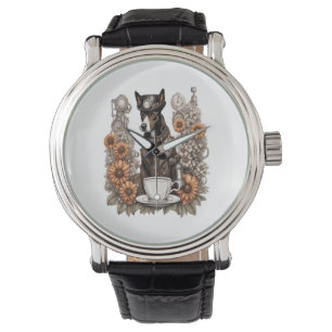 dog and coffee watch