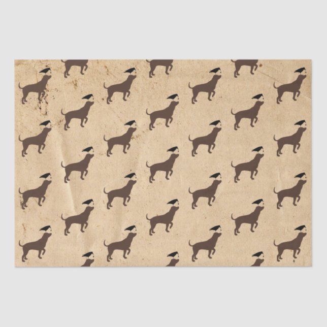 Dog and Crow Tissue Paper (Front)