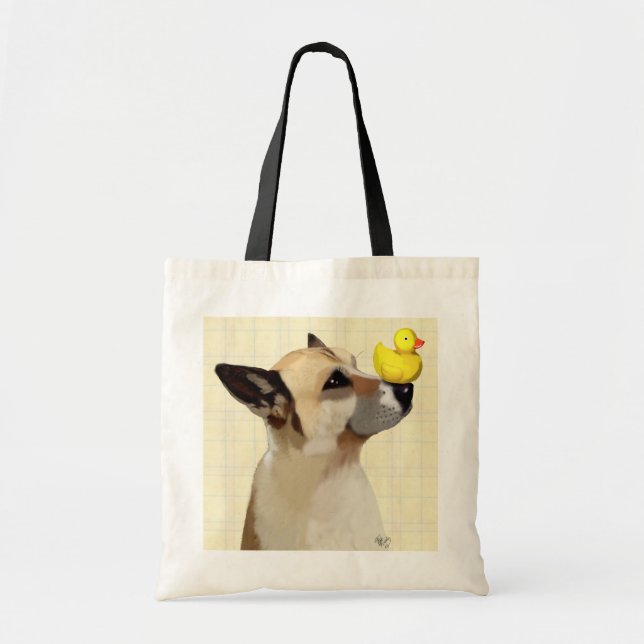 Dog and Duck Tote Bag (Front)