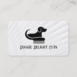Dog and Grooming Tools Animal Services Business Card
