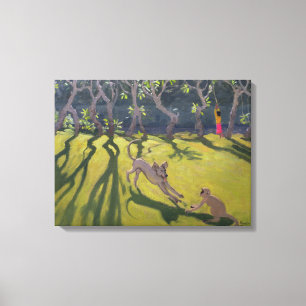 Dog and Monkey 1998 Canvas Print