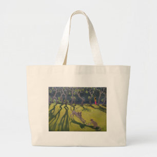 Dog and Monkey 1998 Large Tote Bag
